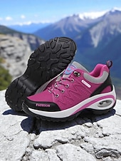 Χαμηλού Κόστους Γυναικεία Sneakers-Γυναικεία αθλητικά παπούτσια με αερόσολα – αθλητικά παπούτσια εξωτερικού χώρου με κορδόνια για πεζοπορία και καθημερινή χρήση