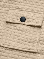 Per uomo Giacca a nido d'ape Giacca Camicia Giacca Casual Vacanza Quotidiano Traspirante Jacquard Tasca Primavera Autunno Semplice Moda Classico Bavero Regolare Nero Bianco Cachi Verde militare economico Giubbotti Casual-Per uomo Giacca a nido d'ape Giacca Camicia Giacca Casual Vacanza Quotidiano Traspirante Jacquard Tasca Primavera Autunno Semplice Moda Classico Bavero Regolare Nero Bianco Cachi Verde militare