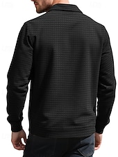 Per uomo Giacca a nido d'ape Giacca Camicia Giacca Casual Vacanza Quotidiano Traspirante Jacquard Tasca Primavera Autunno Semplice Moda Classico Bavero Regolare Nero Bianco Cachi Verde militare economico Giubbotti Casual-Per uomo Giacca a nido d'ape Giacca Camicia Giacca Casual Vacanza Quotidiano Traspirante Jacquard Tasca Primavera Autunno Semplice Moda Classico Bavero Regolare Nero Bianco Cachi Verde militare