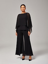 economico Bluse e camicie-Per donna A mantellina Stile casual Chiffon Modal Colore Solido / Tinta Unita Abbigliamento quotidiano Tè Riunione di famiglia Senza maniche Nero Girocollo A mantellina Senza Maniche Elegante