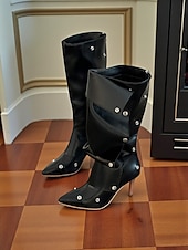 levne Slouch Boots-Dámské hnědé semišové kozačky nad kolena s odnímatelnou přední ozdobou a multistylem - módní obuv na vysokém podpatku pro moderní městské outfity