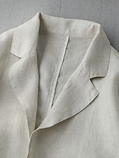 preiswerte Blazer &amp; Anzüge-Damen Blazer Bequem Atmungsaktiv Tasche Knöpfe Mode Täglich Einfach Outdoor Lässig Täglich Einreihig Regulär Revers Normale Passform Langarm Oberbekleidung Marineblau Beige Frühling Herbst