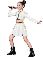 preiswerte Kostüme für Mädchen-Von koreanischen Idolen inspiriert Popstar Kostüm Festkleidung Virtuelles Idol for Mädchen Kinder Halloween Karneval Leistung Comic-Konzert Anime Expo