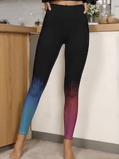 billiga -Dam Byxor Damasker Streetwear Ledigt Fullängd Hög midja Lutning Elastisk midja Mönster Mateial som andas Bekväm Elastisk Semester Gata Dagliga kläder Rubinrött Blå Sommar Vår Höst Normal