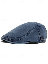 economico Cappelli da uomo-berretto piatto da uomo in cotone lavato con visiera edera – cappello da guida newsboy con fibbia regolabile, stile vintage leggero e traspirante per golf, viaggi, attività all&#039;aperto e uso quotidiano