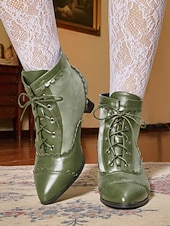 abordables années 1930-Bottines à lacets victoriennes bleu clair des années 1920 pour femmes – talons brogues à bords festonnés avec design bicolore, style vintage édouardien pour costumes rétro, cosplay, goûters et tenues quotidiennes