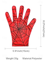 abordables Accessoires d&#039;Halloween-Gants d&#039;Halloween en toile d&#039;araignée pour homme – accessoire de costume de cosplay extensible pour fête, jeu de rôle et vie nocturne
