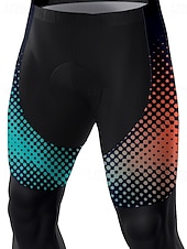 cheap Cycling Pants-Men's Graphic Geometric Gradient Bike Pants Bike Tights Bottoms Slim Fit Sports UV Resistant 3D Pad Quick Dry Reflective Strips Blue Clothing Apparel Bike Wear