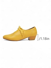 economico Scarpe oxford da donna-scarpe oxford stringate da donna nere - scarpe eleganti retrò con tacco basso per look da festival della birra, Oktoberfest, eventi autunnali e stile retrò casual