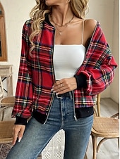 levne letecká bunda-Dámské Neformální bunda Zahřívací Rychleschnoucí Zip Kapsy Elegantní Módní Denní Jednoduchý Geometrický Dovolená Ležérní Denní Běžné / Denní Standardní baseballový obojek Běžný Dlouhý rukáv Svrchn