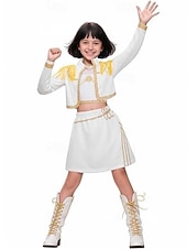 preiswerte Kostüme für Mädchen-Von koreanischen Idolen inspiriert Popstar Kostüm Festkleidung Virtuelles Idol for Mädchen Kinder Halloween Karneval Leistung Comic-Konzert Anime Expo