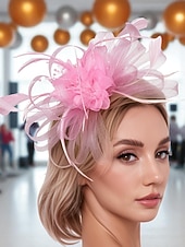 economico Accessori per capelli da donna-eleganti fascinator di piume da donna - eleganti copricapi per Gatsby - feste a tema e occasioni speciali
