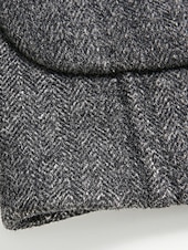 billiga Herrarnas Elite Ytterkläder-herr ullblandad kavaj jacka skola formell semester elegant klassisk vår höst ull polyester enfärgad fiskbensmönster termisk varm enkelknäppt tvåknapps kavaj kaffe grå