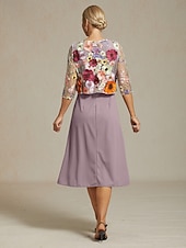  Női Csipke felsők Elegáns Tropikus Terített nyak Szivárvány Nyár