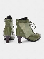 abordables années 1930-Bottines à lacets victoriennes bleu clair des années 1920 pour femmes – talons brogues à bords festonnés avec design bicolore, style vintage édouardien pour costumes rétro, cosplay, goûters et tenues quotidiennes