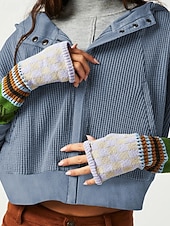 baratos Moletons e Sweatshirts Texturizados-Mulheres Jaqueta casual Casaco com capuz Manter Quente Confortável Zíper Bolsos Moda Ao ar livre Tecido Para Noite Final de semana Zíper Padrão Com Capuz Normal Manga Longa agasalhos Preto Rosa Azul