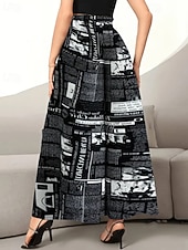 نسائي ساق عريضه بنطلون أناقة الشارع كاجوال مكتمل الطول ارتفاع متوسط زهور مرونة الخصر طبع مريح الأماكن المفتوحة عطلة مناسب للخارج أسود أبيض الخريف عادي رخيصةأون ساق واسعة وخصر عالي-نسائي ساق عريضه بنطلون أناقة الشارع كاجوال مكتمل الطول ارتفاع متوسط زهور مرونة الخصر طبع مريح الأماكن المفتوحة عطلة مناسب للخارج أسود أبيض الخريف عادي