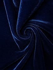economico Vestiti da sera-abito da sera elegante blu nero con scollo a V, lungo fino al pavimento, in velluto con volant e pieghe, 2025