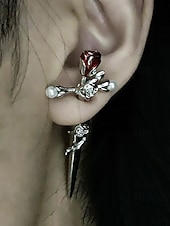 Χαμηλού Κόστους Αξεσουάρ Χαλοουίν-Γυναικεία Κρίκοι Ασημί Κόκκινο+Ασημί Κράμα Πανκ Βίντατζ Γκόθικ Cruce