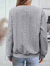 economico Felpe e Sweatshirt Texturizzati-Per donna Felpa con texture Felpe Felpe con cerniera Semplice Streetwear Casual Comodo Manica Lunga Collo Alto Top Regolari Streetwear Ferie Uscire Zip a un quarto Bianco Rosa Vino Rosa scuro Blu