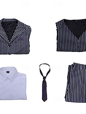 preiswerte Paar- und Gruppenkostüme-Gothic-Horror Dunkle Wissenschaft Anzüge &amp; Blazer Halloween-Gruppen-Paarkostüme Festkleidung Gotisch for Paar Herren Damen Erwachsene Halloween Karneval Leistung Party Maskerade