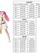 preiswerte Kostüme für Mädchen-Von koreanischen Idolen inspiriert Popstar Kostüm Festkleidung Virtuelles Idol for Mädchen Kinder Halloween Karneval Leistung Comic-Konzert Anime Expo