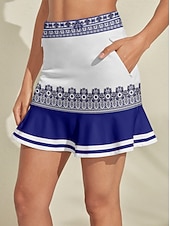 baratos Calças de golfe-Mulheres Saia de tênis Saia de golfe Azul Saias Roupas femininas de golfe, roupas, roupas, roupas