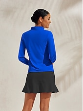 olcso Póló és Quarterzip-Női POLO trikó Fekete Fehér Rózsaszín Hosszú ujj Ing Női golffelszerelések ruhák ruhák, ruházat