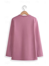 preiswerte Trainingsanzüge für Damen-Damen Elegant Warm Mode Zweiteilige Sets Trainingsanzug Hosen-Sets Langarm Bischofsärmel Rundhalsausschnitt Grafik Buchstabe Druck Outdoor Urlaub Täglich Schwarz Rosa Dunkelpink Frühling Normale