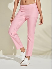 tanie Kolekcja projektanta-Damskie Spodnie do golfa Perłowo-różowy Spodnie Damskie stroje golfowe Odzież Stroje Noś odzież