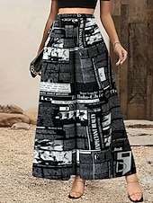 نسائي ساق عريضه بنطلون أناقة الشارع كاجوال مكتمل الطول ارتفاع متوسط زهور مرونة الخصر طبع مريح الأماكن المفتوحة عطلة مناسب للخارج أسود أبيض الخريف عادي رخيصةأون ساق واسعة وخصر عالي-نسائي ساق عريضه بنطلون أناقة الشارع كاجوال مكتمل الطول ارتفاع متوسط زهور مرونة الخصر طبع مريح الأماكن المفتوحة عطلة مناسب للخارج أسود أبيض الخريف عادي