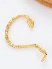 halpa Muotiasusteet-Naisten halloween-käärmekorvakorut – goottilainen käärmekorvakoru, jossa vihreät kristallisilmät, punk-tyyliset korut naamiaisiin ja cosplayhin