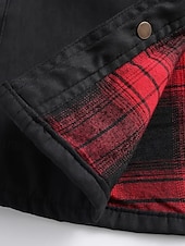 preiswerte Cargo-Jacken-Herren Leichte Jacke Cargo-Jacke Freizeitjacke Urlaub Täglich Atmungsaktiv Tasche Herbst Winter Einfach Mode Klassisch Revers Regulär Schwarz Blau Khaki Jacken