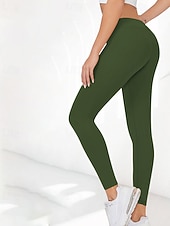 ieftine Jambiere simple-Pentru femei Pantaloni Jambiere Șic Stradă Casual Lungime totală Natural Simplu Talie elastică Comfortabil Stradă Concediu Sfârșit de săptămână Roșu Claret Negru Alb Roz Toamnă Fit regulat