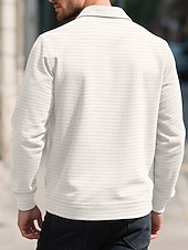 Per uomo Giacca a nido d'ape Giacca Camicia Giacca Casual Vacanza Quotidiano Traspirante Jacquard Tasca Primavera Autunno Semplice Moda Classico Bavero Regolare Nero Bianco Cachi Verde militare economico Giubbotti Casual-Per uomo Giacca a nido d'ape Giacca Camicia Giacca Casual Vacanza Quotidiano Traspirante Jacquard Tasca Primavera Autunno Semplice Moda Classico Bavero Regolare Nero Bianco Cachi Verde militare