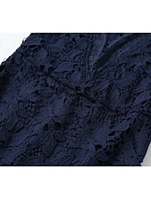 abordables Robes Bohémiennes-Femmes Robe Midi Robe bohème Robe occidentale Mode Moderne Extérieur Quotidien Sortir Coupe régulière Uni Sans manches Col en V Bleu de minuit Été