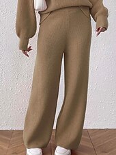 Γυναικεία Πλατύ Πόδι Πλατύ παντελόνι ανάπαυσης Κομψό στυλ street Καθημερινό Πλήρες μήκος Φυσικό Σκέτο Ελαστική μέση Άνετο ΕΞΩΤΕΡΙΚΟΥ ΧΩΡΟΥ Διακοπές Εξόδου Πορτοκαλοκόκκινο Κάμελ Μαύρο Χειμώνας Χαμηλού Κόστους φαρδύ πόδι & ψηλόμεσο-Γυναικεία Πλατύ Πόδι Πλατύ παντελόνι ανάπαυσης Κομψό στυλ street Καθημερινό Πλήρες μήκος Φυσικό Σκέτο Ελαστική μέση Άνετο ΕΞΩΤΕΡΙΚΟΥ ΧΩΡΟΥ Διακοπές Εξόδου Πορτοκαλοκόκκινο Κάμελ Μαύρο Χειμώνας