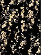 cheap Empire Waist Evening Dresses-A-Line Floor Length Prom Dresses Evening Gown Ball Gown Formal Dress Elegant Vintage Floral Long Sleeve V Neck Wedding Formal Pocket Nylon with Floral Print