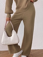 Γυναικεία Πλατύ Πόδι Πλατύ παντελόνι ανάπαυσης Κομψό στυλ street Καθημερινό Πλήρες μήκος Φυσικό Σκέτο Ελαστική μέση Άνετο ΕΞΩΤΕΡΙΚΟΥ ΧΩΡΟΥ Διακοπές Εξόδου Πορτοκαλοκόκκινο Κάμελ Μαύρο Χειμώνας Χαμηλού Κόστους φαρδύ πόδι & ψηλόμεσο-Γυναικεία Πλατύ Πόδι Πλατύ παντελόνι ανάπαυσης Κομψό στυλ street Καθημερινό Πλήρες μήκος Φυσικό Σκέτο Ελαστική μέση Άνετο ΕΞΩΤΕΡΙΚΟΥ ΧΩΡΟΥ Διακοπές Εξόδου Πορτοκαλοκόκκινο Κάμελ Μαύρο Χειμώνας