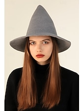 cheap Halloween Accessories-Women&#039;s Witch Hat – Knitted Pointed Halloween Costume Hat for Cosplay and Party Wear