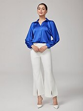 economico Bluse e camicie-camicetta con maniche dolman blu zaffiro