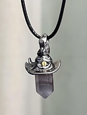 abordables Accessoires d&#039;Halloween-Femmes Collier pendentif Collier Pierre Précieuse &amp; Cristal Alliage ancien Exagéré Halloween Rond