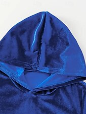 billiga Blusdräkter för kvinnor-Dam Aktiv Streetwear Blus Huvtröja Byxuppsättningar Långärmad Huva Ensfärgat Rynkad Semester Dagliga kläder Rodnande Rosa Vin Blå Höst Normal
