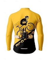 preiswerte Radtrikot Herren-Herren Oberteile Radtrikot Grafik Zitate &amp; Sprüche Fahhrad Langarm Fahhrad Trikot Oberteil mit 3 Gesäßtaschen Mountainbike MTB Straßenradsport Sonnenschutz Schnelltrocknend Reflektierende Streifen