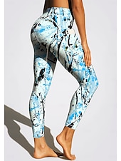 preiswerte Yoga Leggings &amp; Strumpfhosen-Damen Unisex Pilates-Leggings Fitnesshose Trainingsleggings Taschen Stempelsteuer Seitentaschen Pilates Fitnessstudio Fitnesstraining Hosen Strumpfhosen Leggings Grafik Abstrakt Graffiti Dunkelgrau