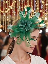 economico Accessori per capelli da donna-eleganti fascinator di piume da donna - eleganti copricapi per Gatsby - feste a tema e occasioni speciali