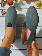 voordelige Platte damesschoenen-Rode instappers voor dames – lichtgewicht comfortloafers voor dagelijks gebruik, kerst, winkelen en reizen