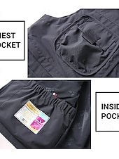 economico Gilet da Pesca per Uomo-Per uomo Gilet da esterno Giacca Tattica Sport all'Aperto Casuale Per la pesca Campeggio &amp; Escursionismo Attivo Primavera Autunno Multi-tasche Multistrato Poliestere Tattico Cerniera Collo alla