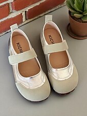 economico Ballerine da donna-ballerine mary jane beige da donna con vestibilità ampia e cinturino a strappo – scarpe casual comode e antiscivolo a piedi nudi, da indossare tutti i giorni, per camminare e viaggiare