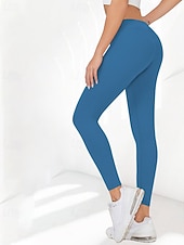 ieftine Jambiere simple-Pentru femei Pantaloni Jambiere Șic Stradă Casual Lungime totală Natural Simplu Talie elastică Comfortabil Stradă Concediu Sfârșit de săptămână Roșu Claret Negru Alb Roz Toamnă Fit regulat